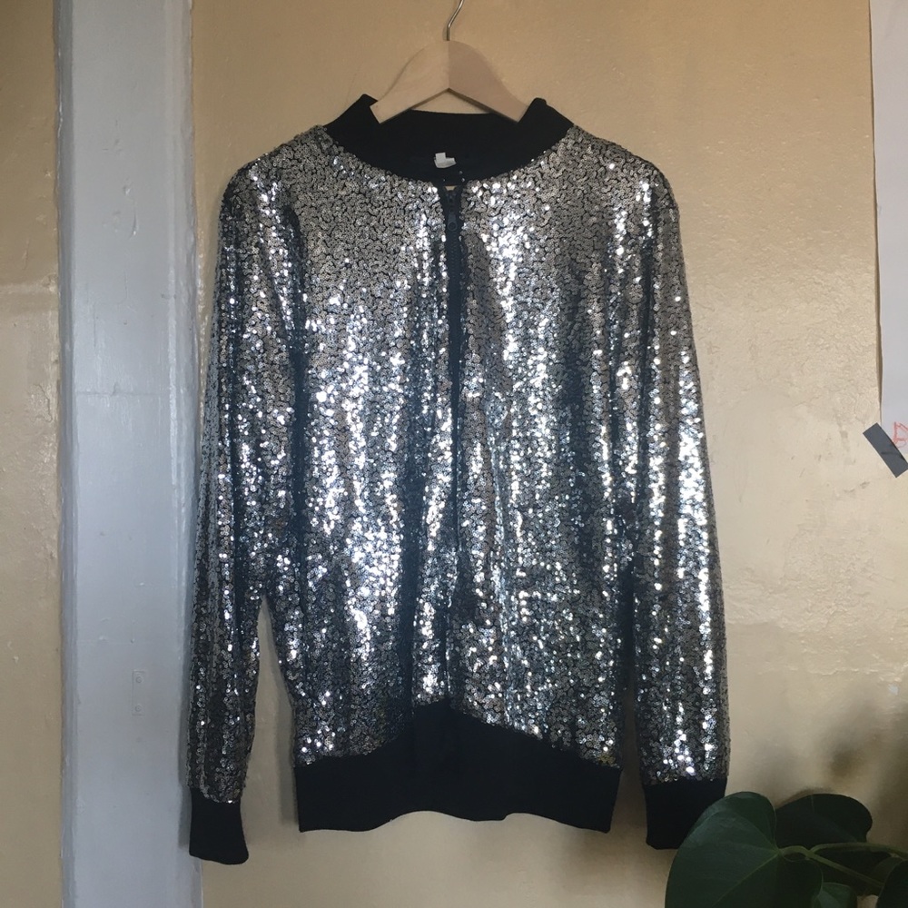 Silver sequins jacket